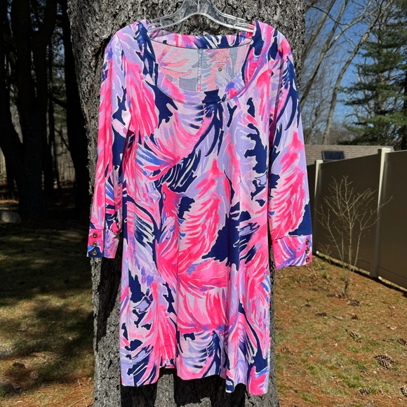 Lilly Pulitzer Women's Merrit Dress in Paradise Point Reduced (Size Medium) - Picture 2 of 9